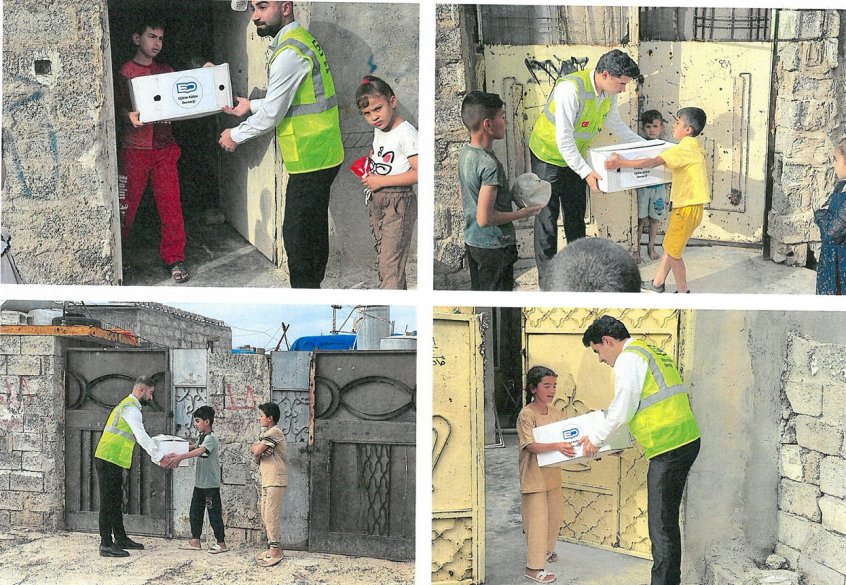 Irak’da Ramazan-ı Şerifte İftarlık ve Sahurluk Gıda Kolileri Dağıttık