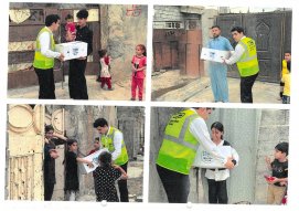 Ramazan ayında Irak'ta 1000 adet Koli ve 100 aileye iftar yemeği İkram ettik